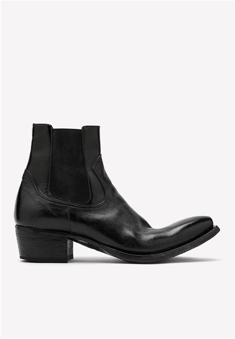 prada metallic cowboy boots